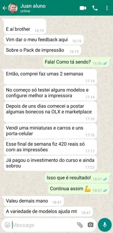 Depoimento WhatsApp 3